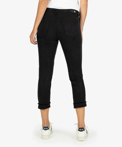 Amy Mid Rise Crop Denim in Black