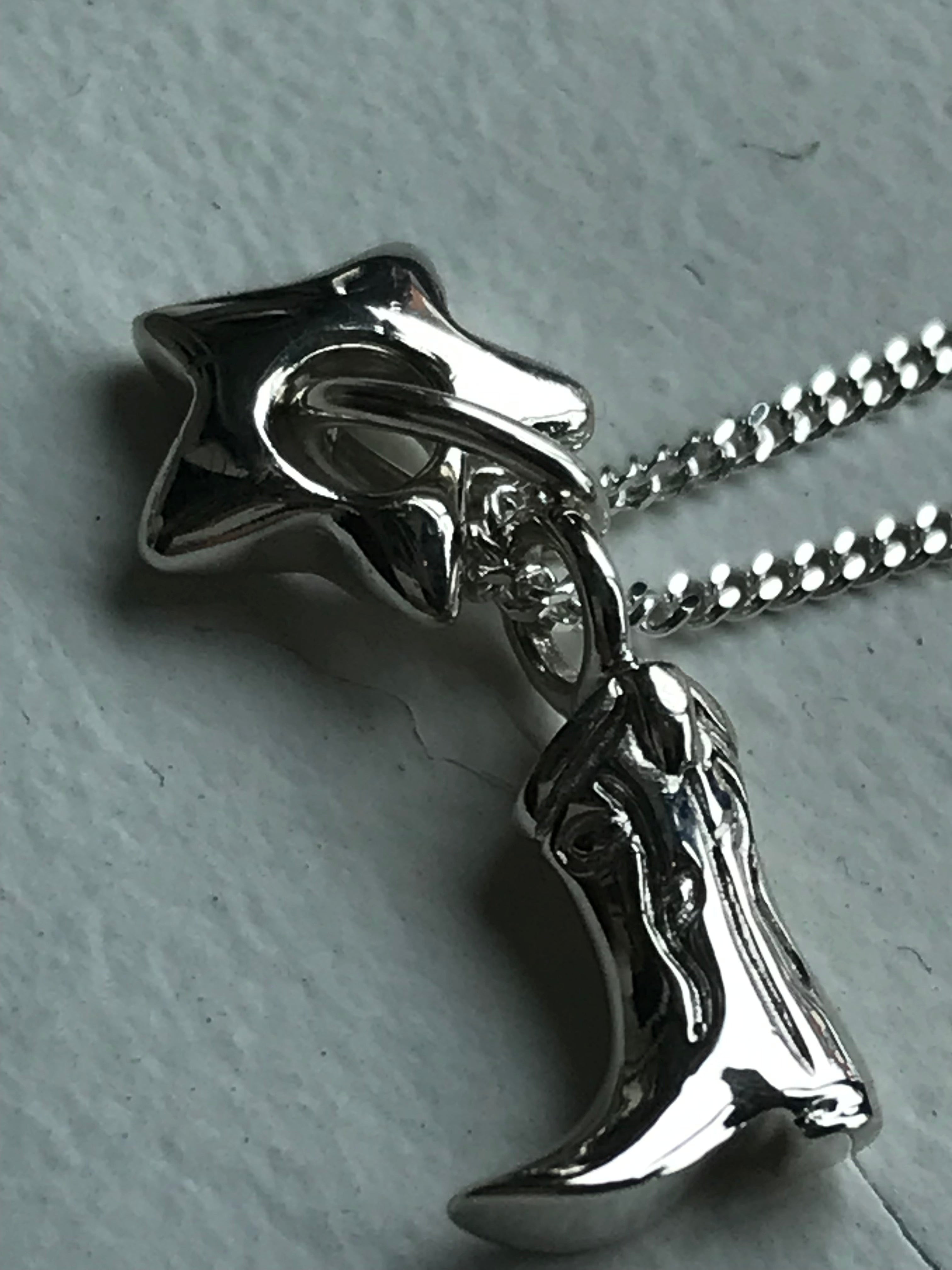 Mini Cowboy Boot & Star Charm Necklace in Sterling Silver