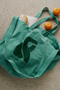 Cotton Tote Bag In Autumn Sage
