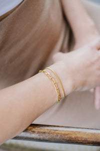 Thin Curb Bracelet