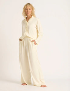 Vegan Silk Wide Leg Sleep Pant