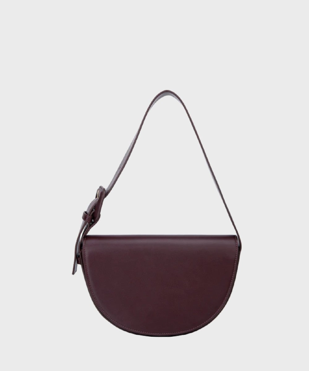 Nomi Soft Structure Bag In Deep Purple