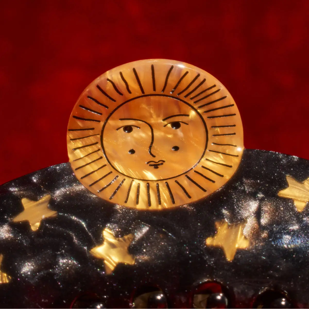 Sun & Stars Astrology Hair Claw