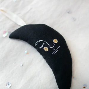 Black & Gold Moon Ornament