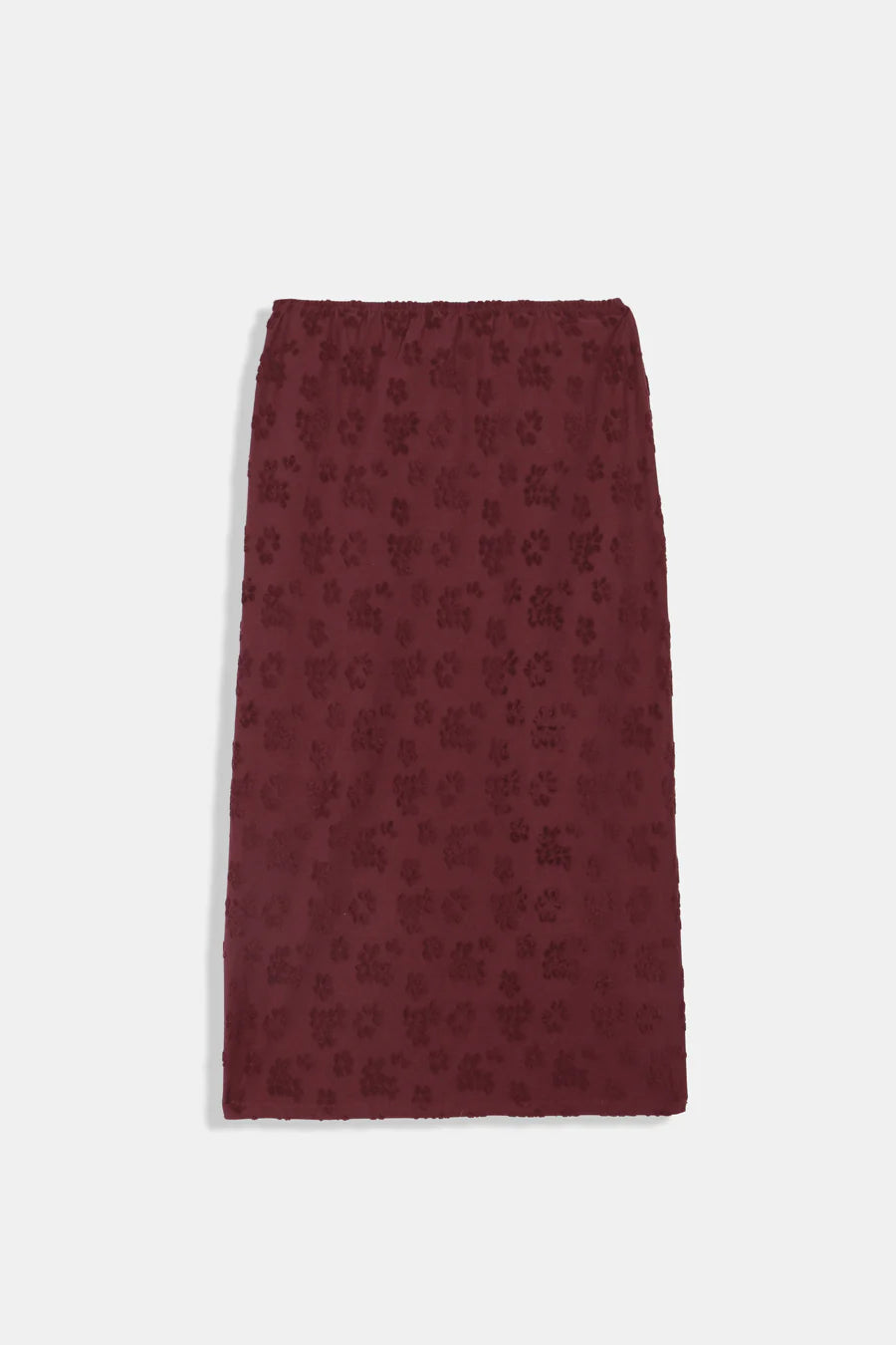 Tove Knit Skirt In Burgundy
