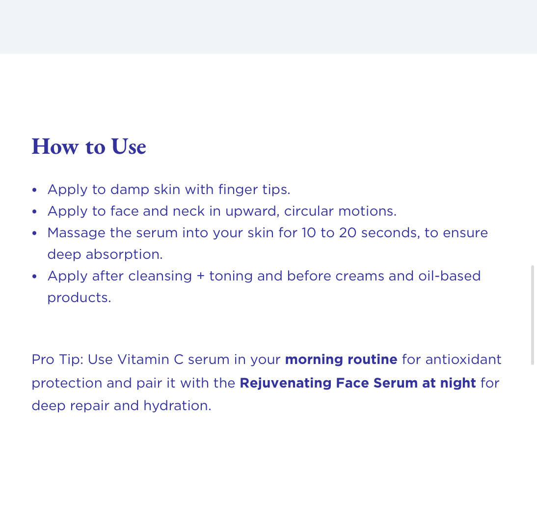 Illuminating & Radiant Vitamin C Serum