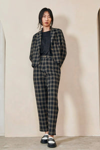 Heuston Pant In Black Plaid