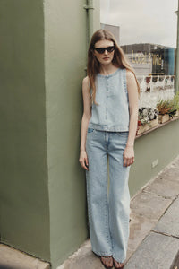Louzou Denim Top