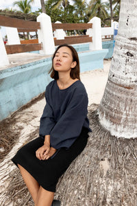 Monaco Blouse In Navy