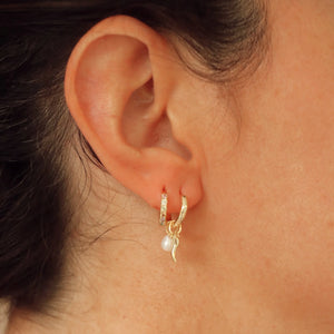 Pepeo Asymmetrical Charm Earrings