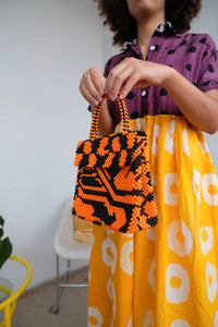 Beaded Bag in Tiger’s Tail