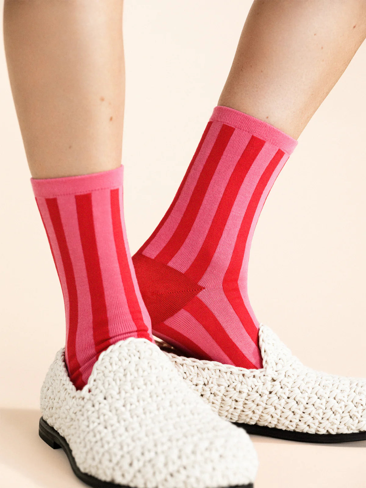 Manchester Crew Sock In Flamingo