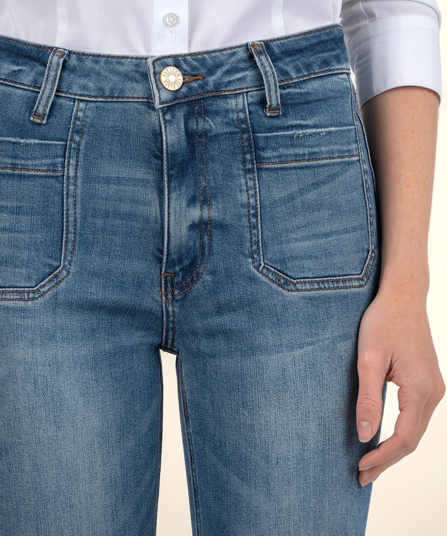 Elizabeth High Rise Straight Leg Jeans