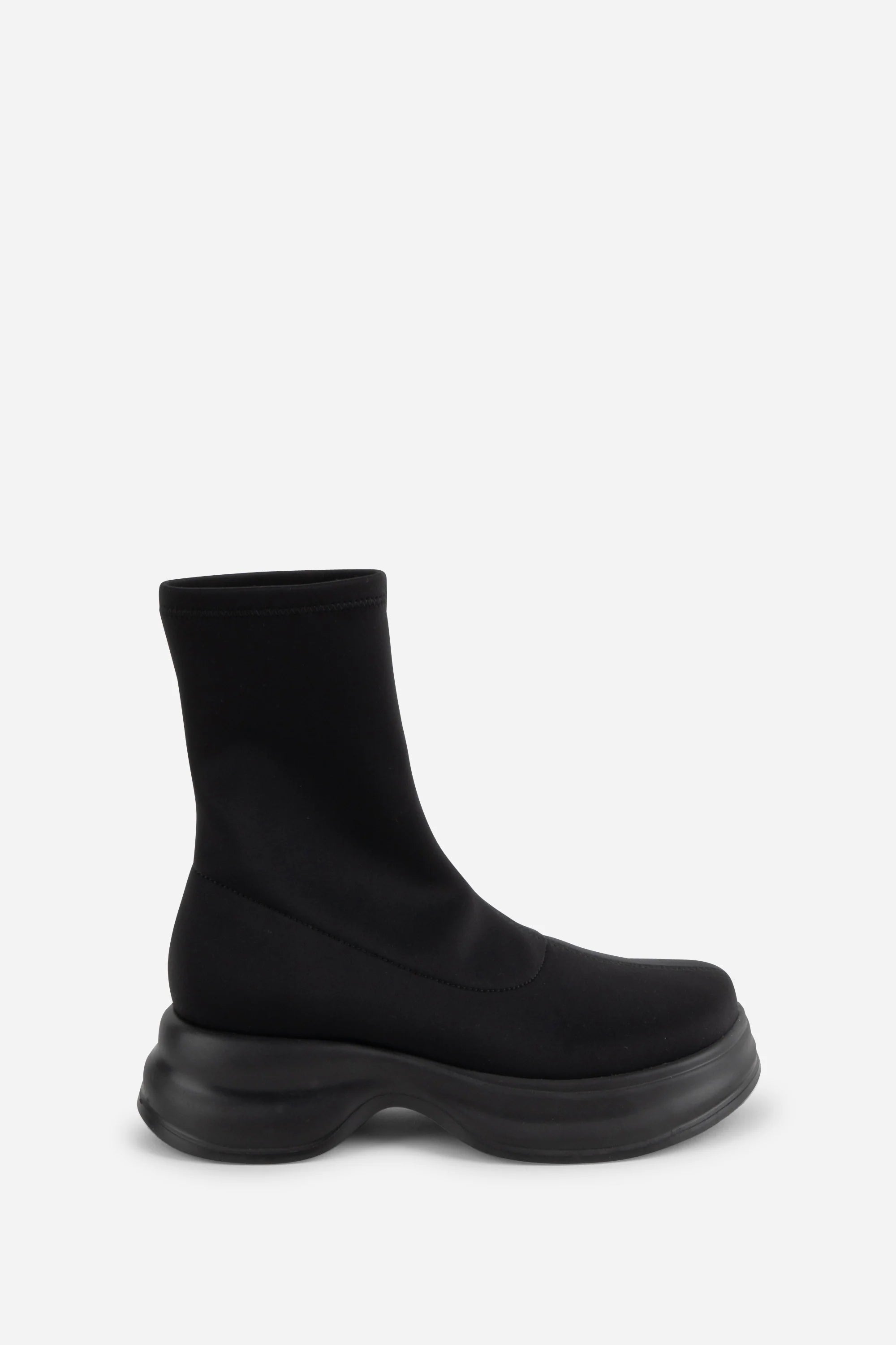 Maco Stretch Ankle Boot In Black Scuba