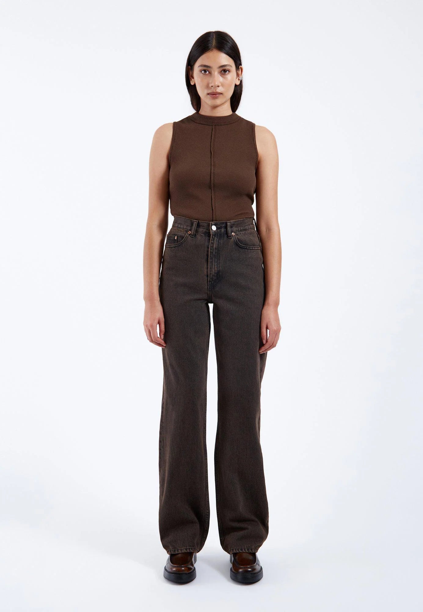 Echo Denim In Tar Jet Brown