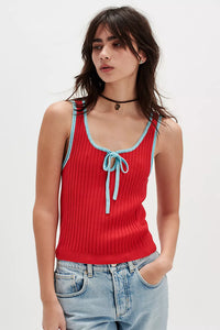 All Star Knit Tank In Atlas Red