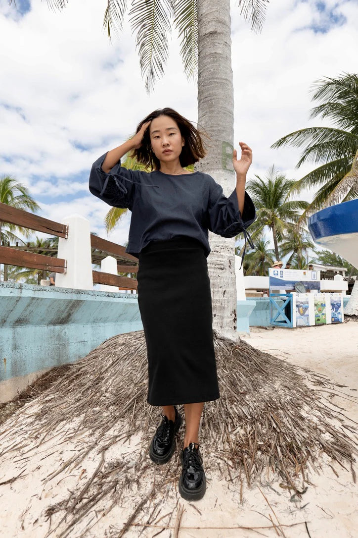 Monaco Blouse In Navy