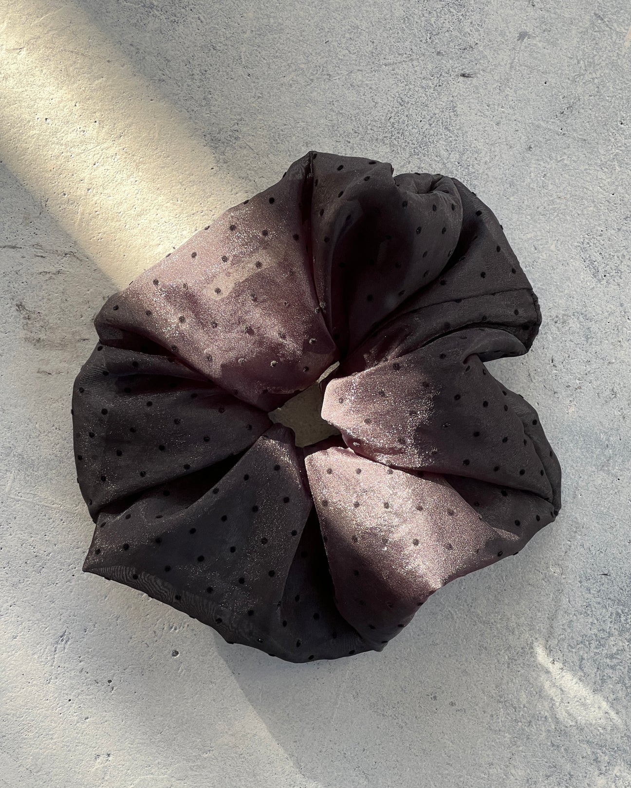 Organza Polkadot Scrunchie