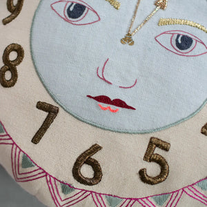 Clock Face Pillow