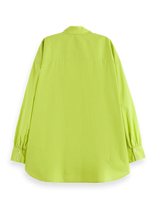 1985 Embroidered Girlfriend Shirt In Green Glow