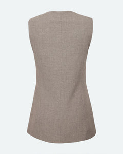 Davida Waistcoat In Pine Bark