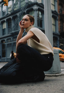 Naja Knit Vest In Turtledove