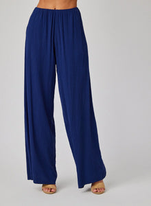 Clean Wide Leg Pant In Navy Coast