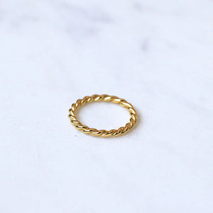 Twisted Ring In Gold