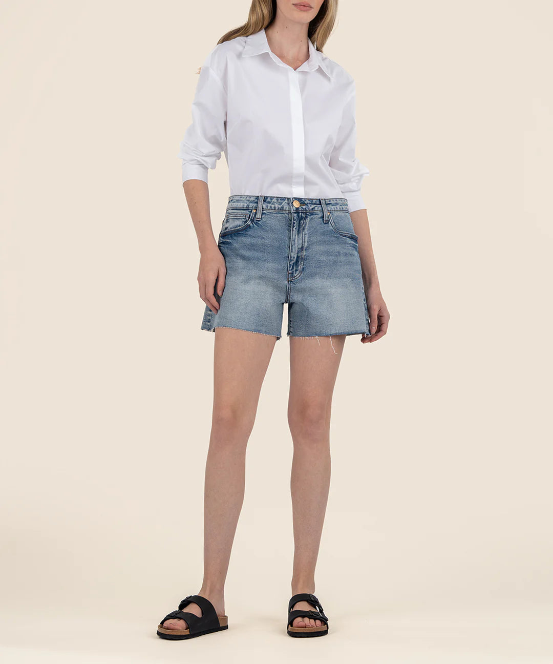 Taylor High Rise Denim Shorts