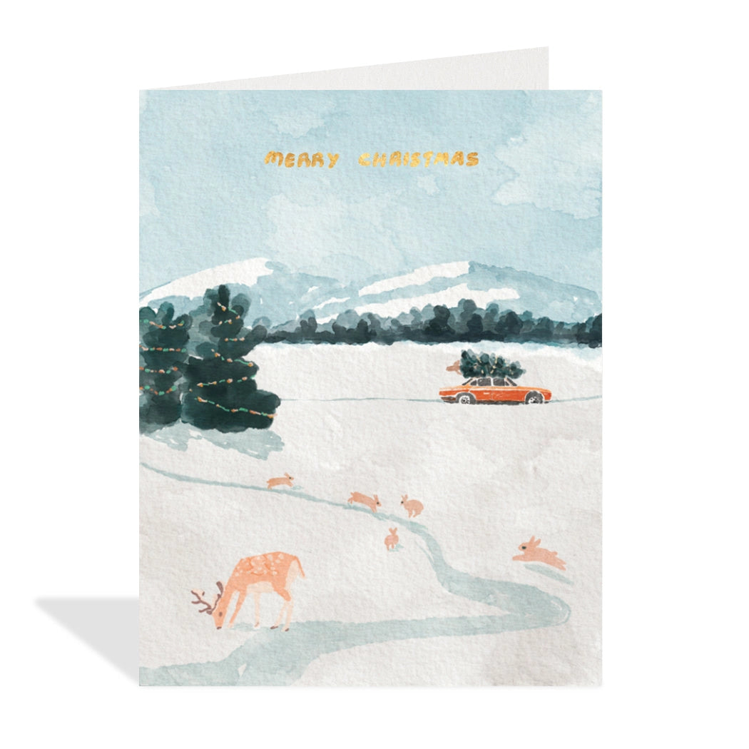 Christmas Road Trip Holiday Card