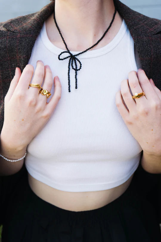 Margot Necklace In Onyx