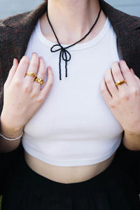 Margot Necklace In Onyx