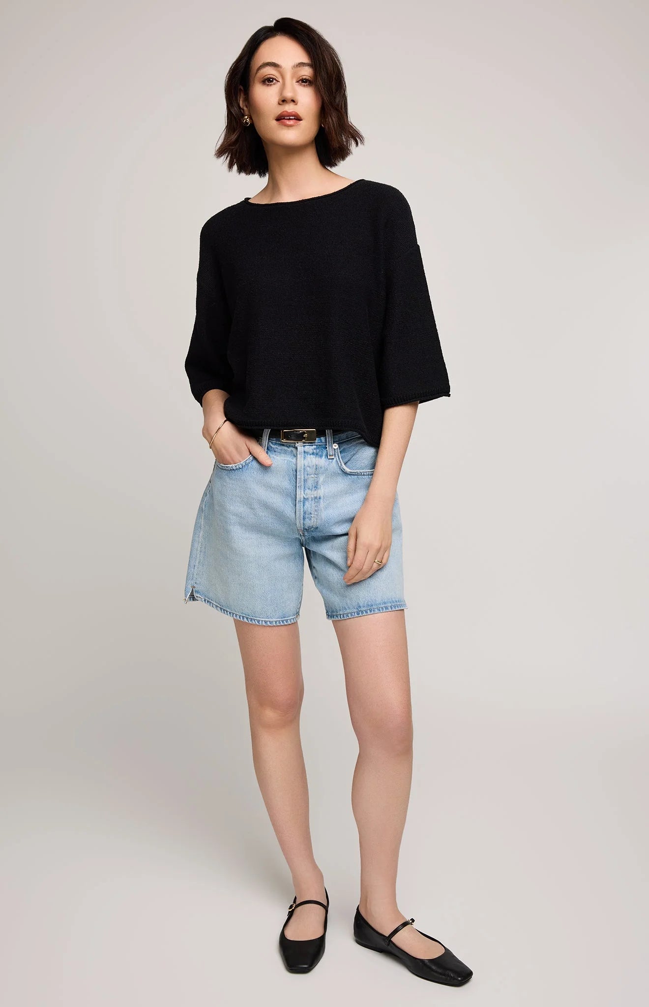 Kerrigan Knit Sweater In Black