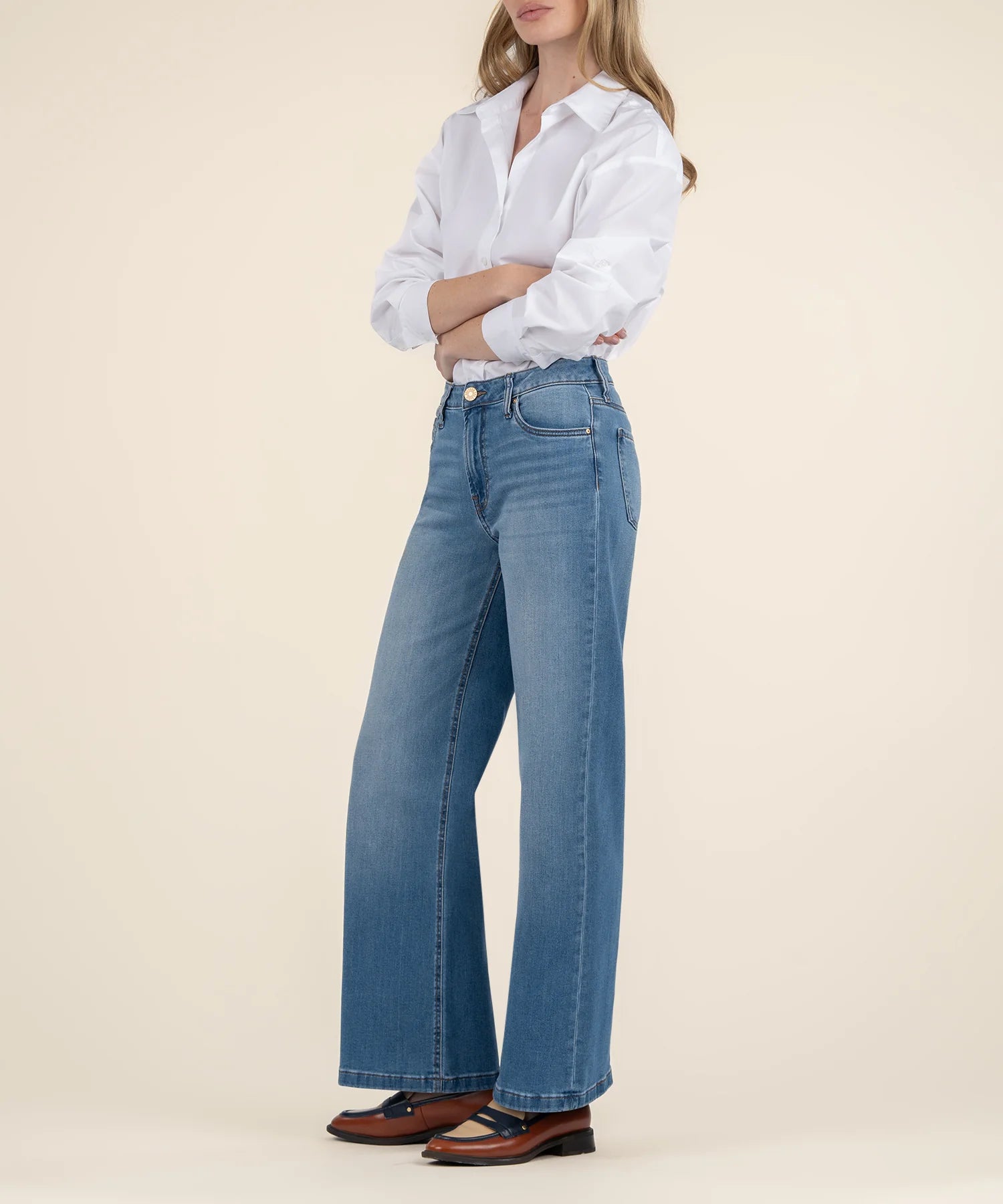 High Rise Wide Leg Jean