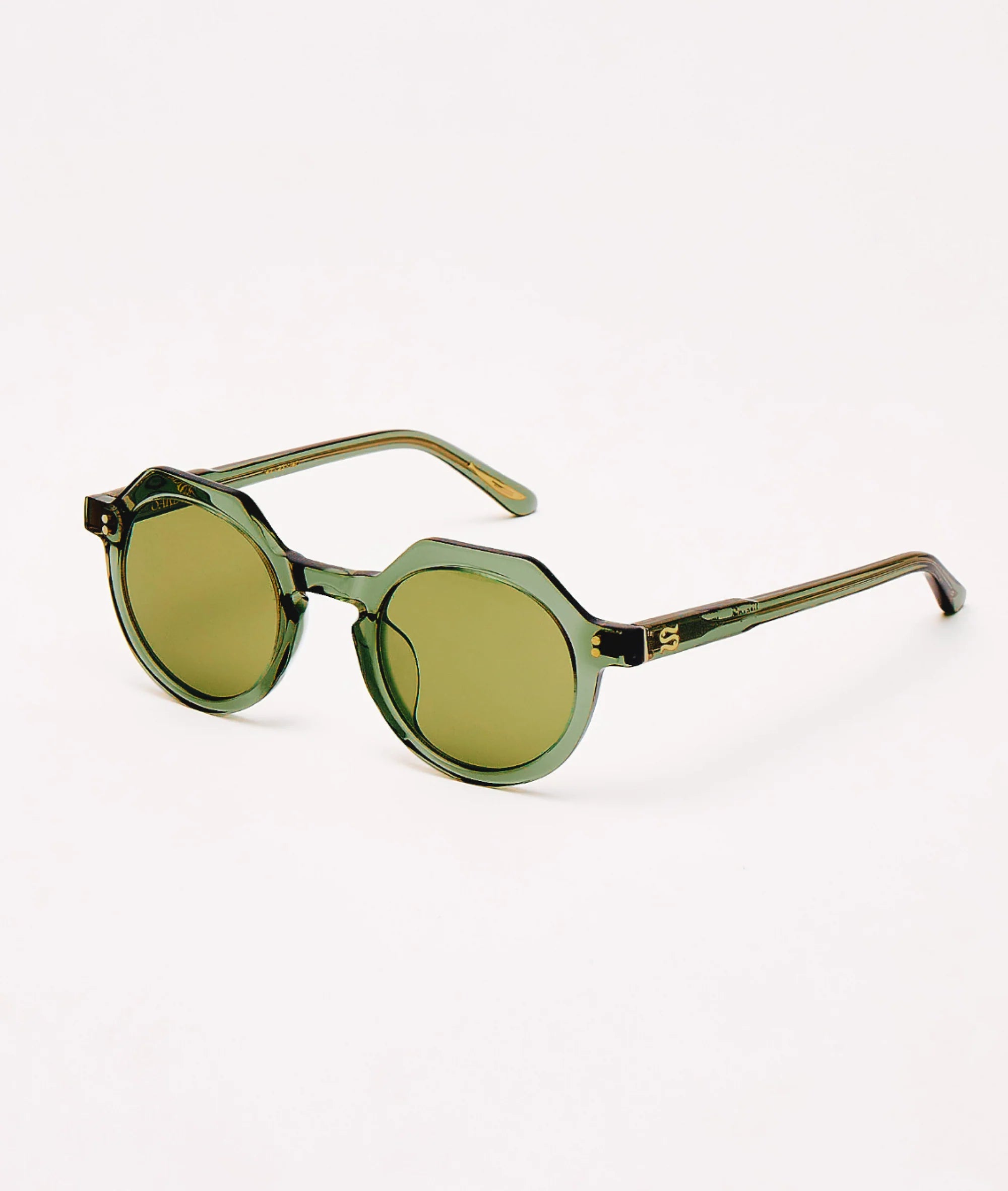 The Georgie Sunglasses In Verde Palma