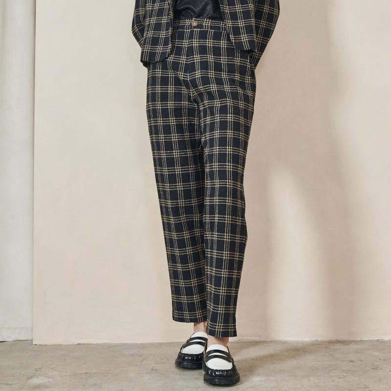 Heuston Pant In Black Plaid