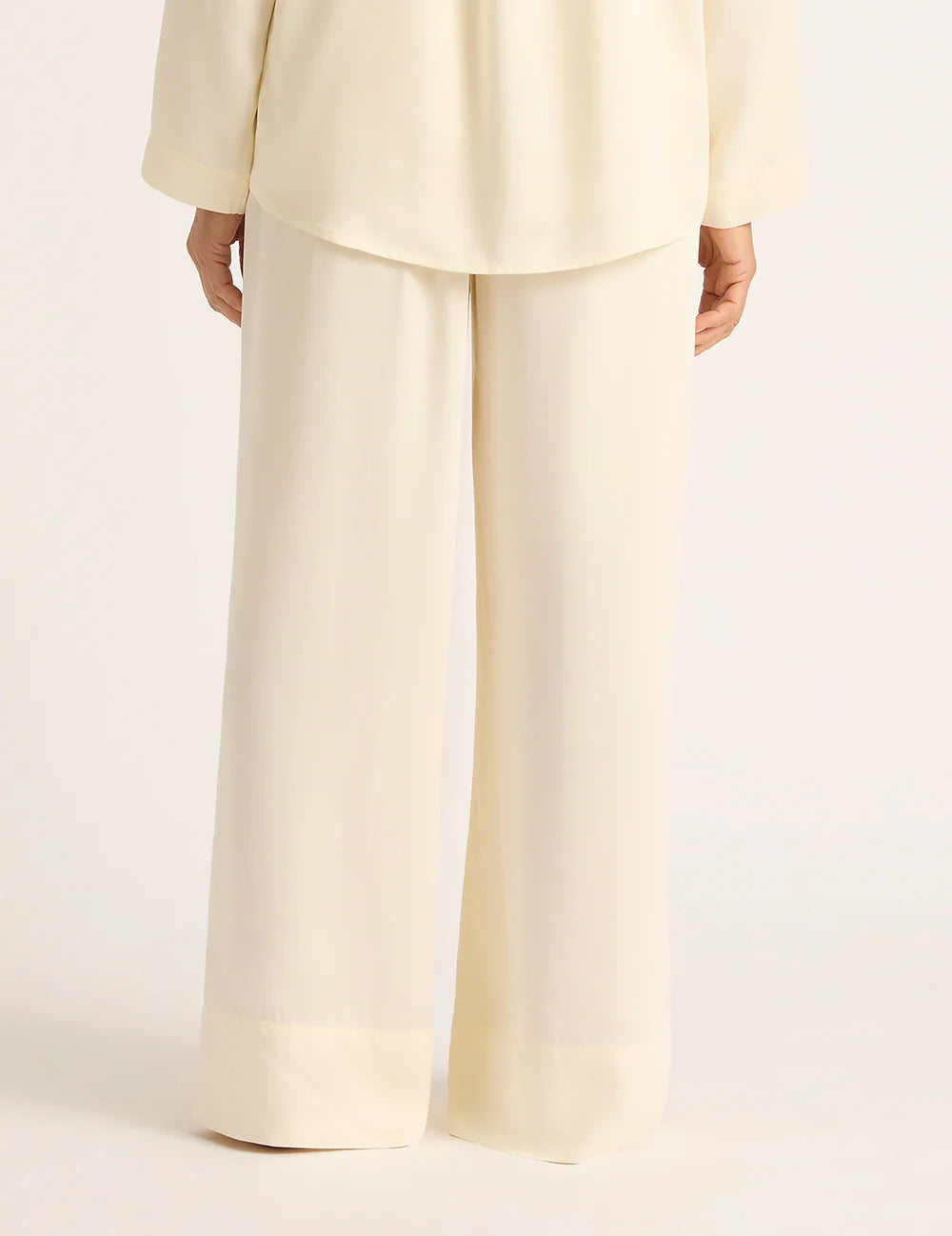 Vegan Silk Wide Leg Sleep Pant