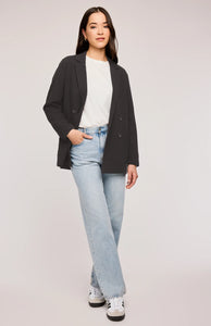 Field Cotton Blazer In Black