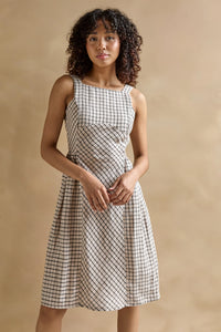 Felicia Dress In Black Check
