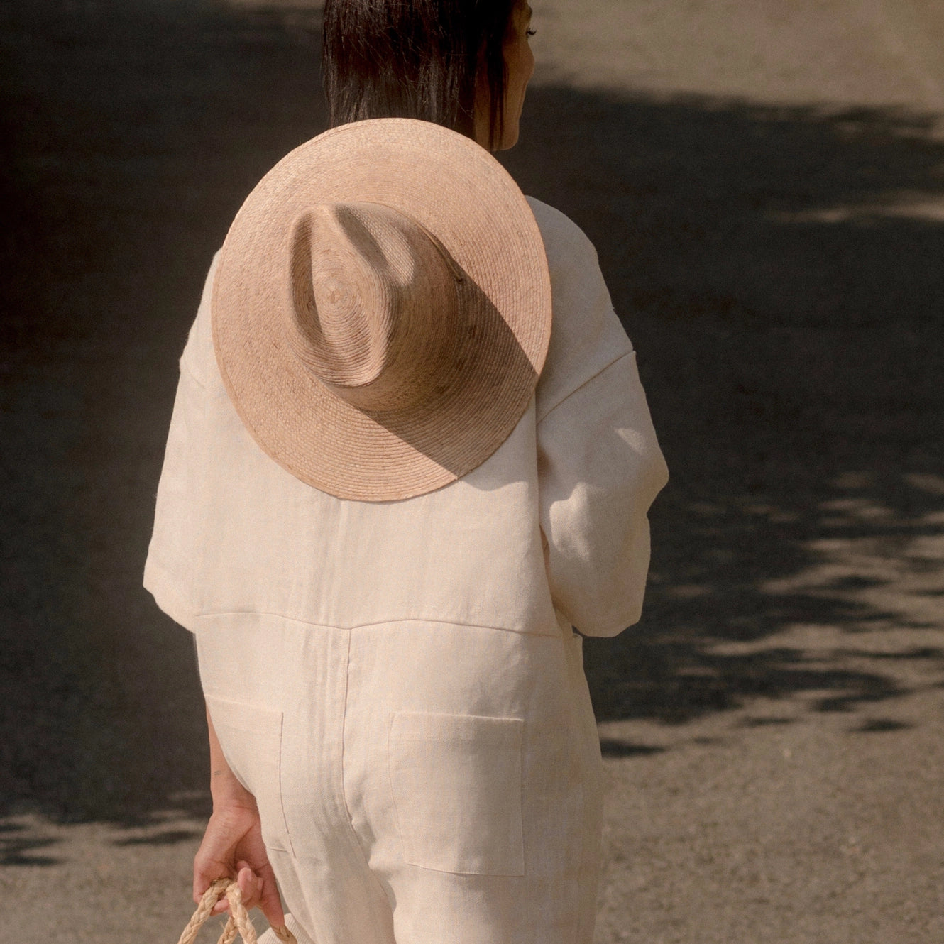 Palm Hat In Natural Brown