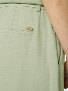 Rose High Rise Wide Leg Trousers In Pistachio