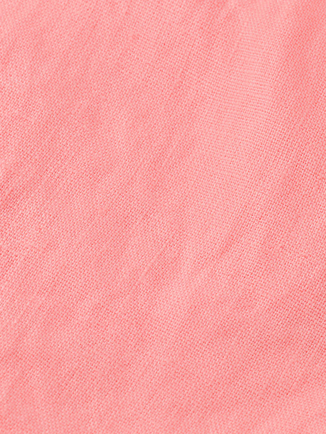 High Rise Linen Shorts In Neon Coral