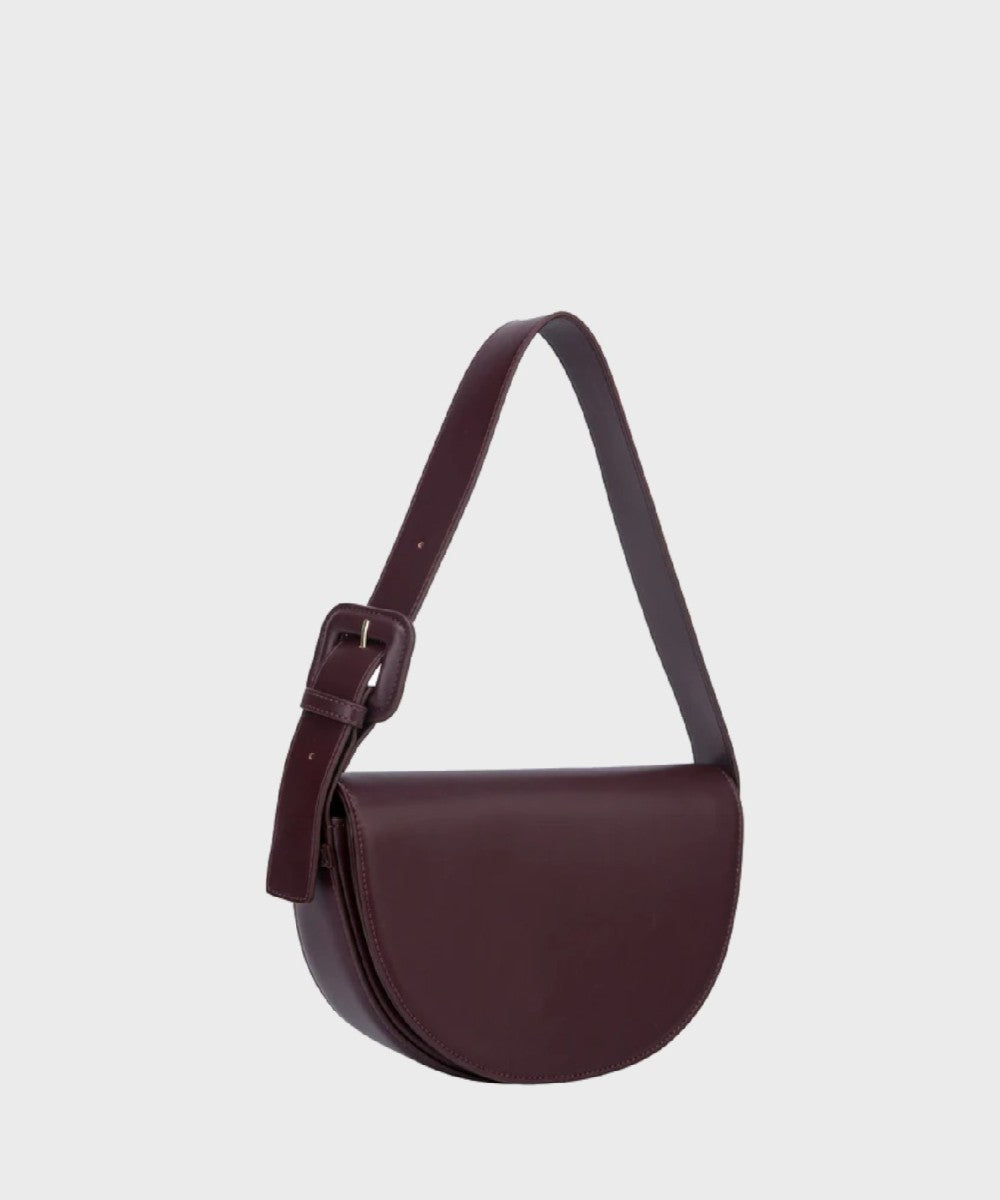 Nomi Soft Structure Bag In Deep Purple