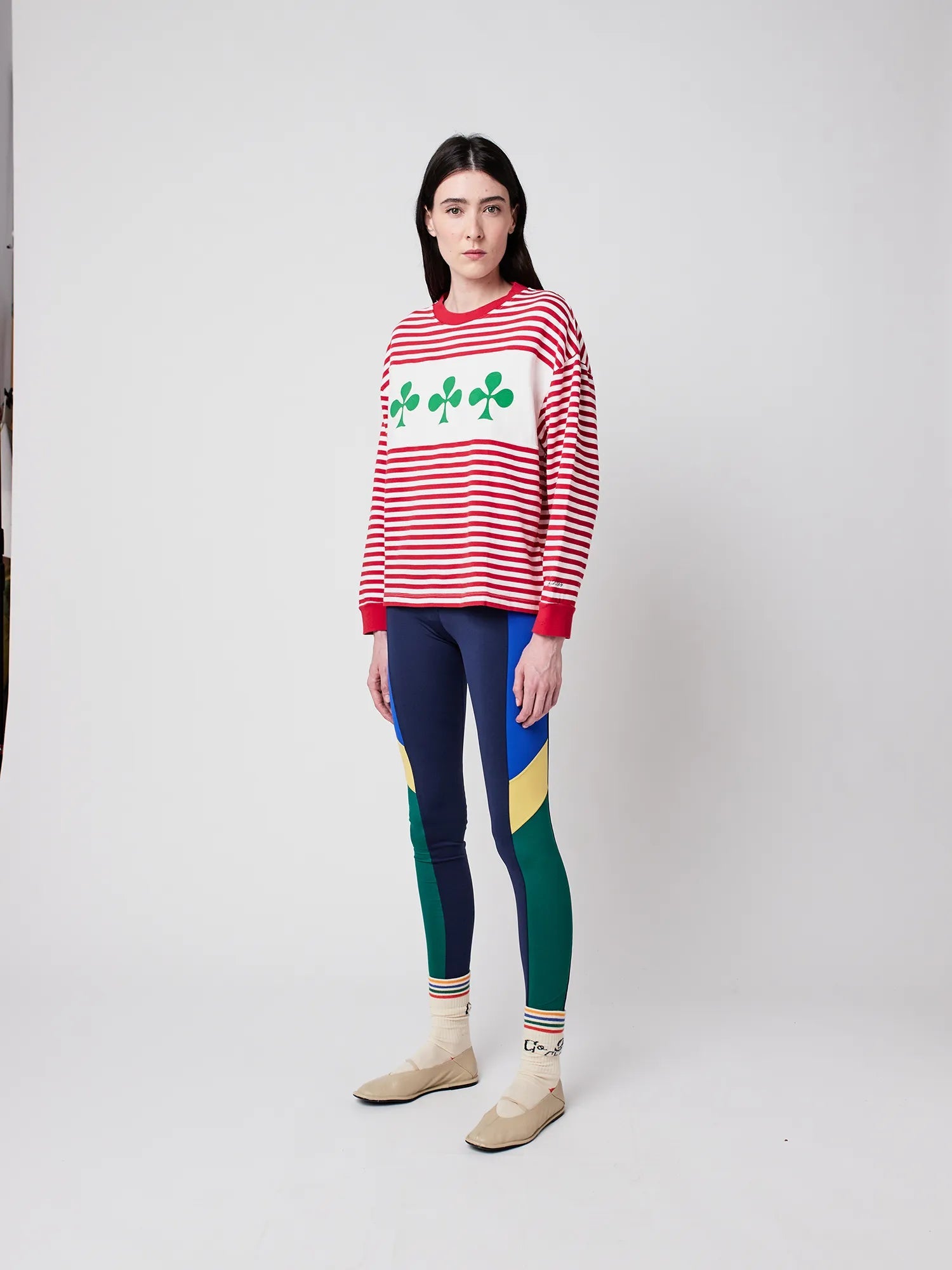 Shamrock Knitted Striped Relaxed TShirt