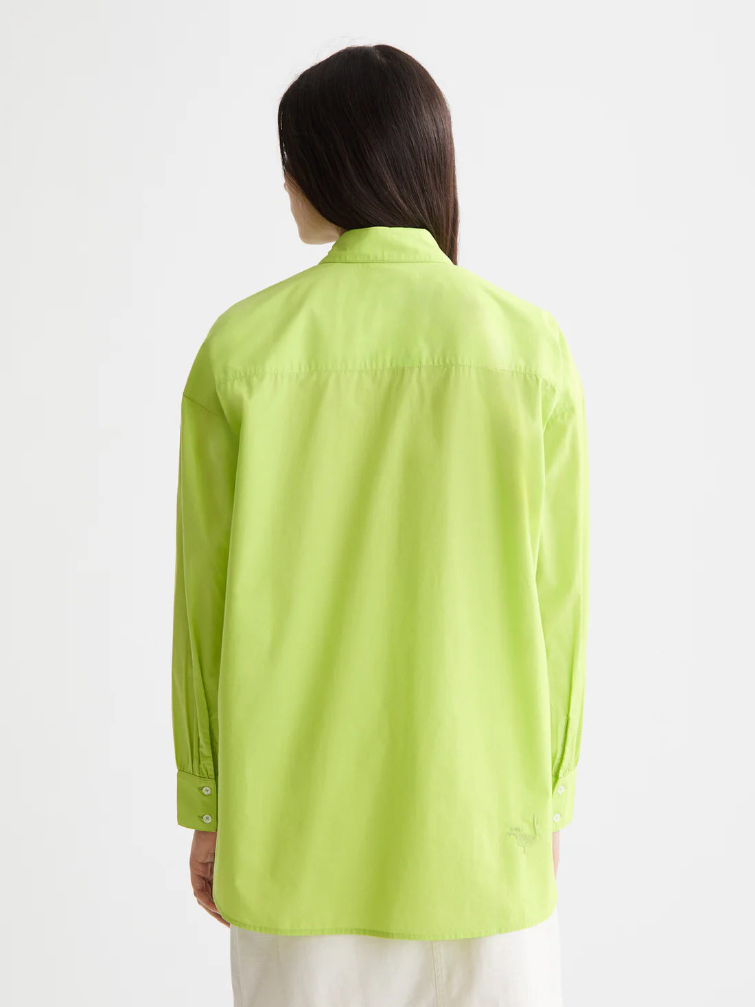 1985 Embroidered Girlfriend Shirt In Green Glow