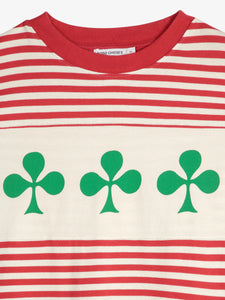Shamrock Knitted Striped Relaxed TShirt