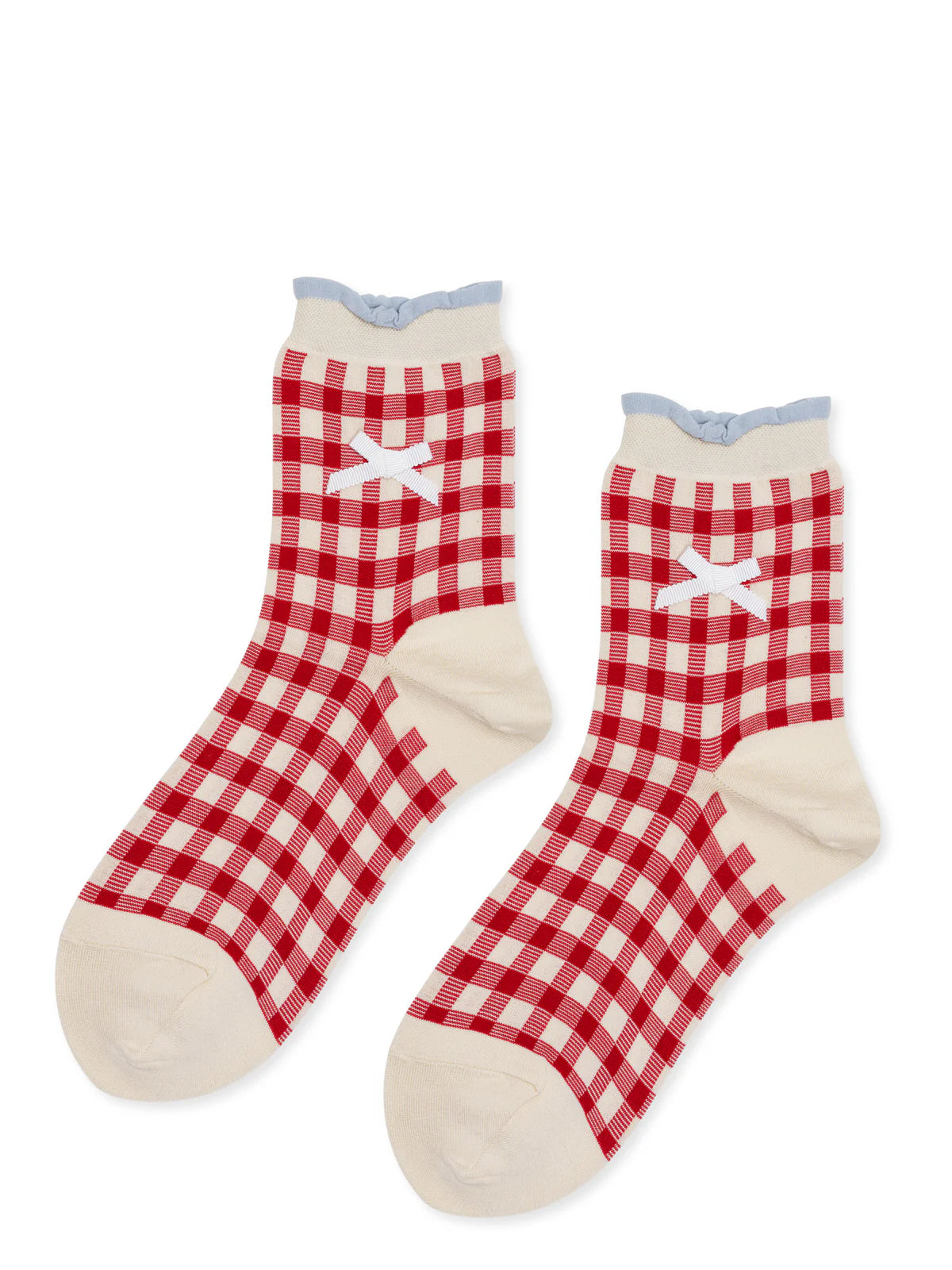 Laure Short Crew Socks In Red