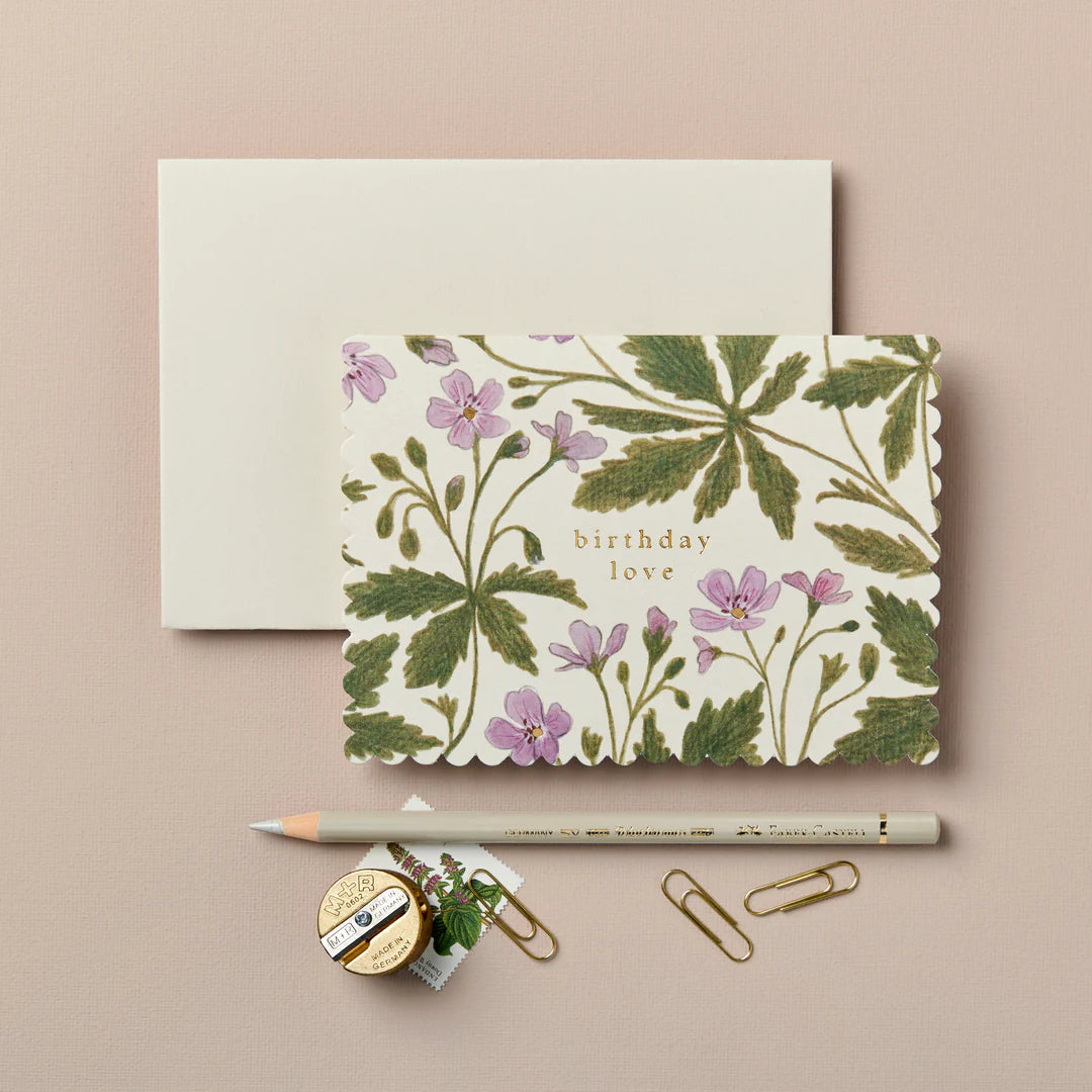 Geranium ‘Birthday Love’ Card