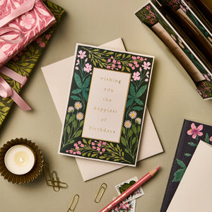 Meadow Border ‘Happiest of Birthdays’ Card