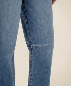 Ashley High Rise Mid Wash Slouchy Barrel Jeans